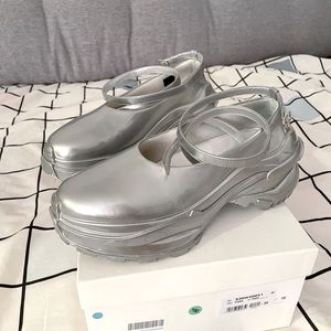 Margiela futuristic rubber ankle strap sneakers